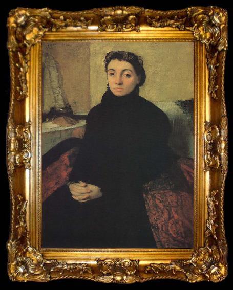 framed  Edgar Degas Miss Gojelin, ta009-2
